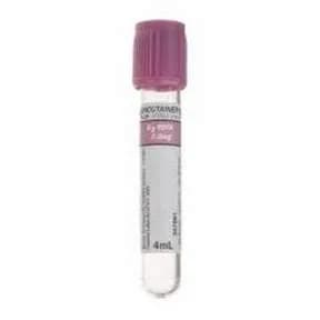 BD Vacutainer K2 EDTA Blood Collection Tubes — 4 mL, 100 per box
