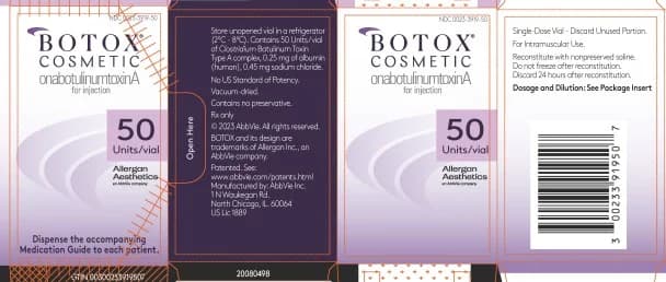 BOTOX Cosmetic (onabotulinumtoxinA) — 50-unit vial