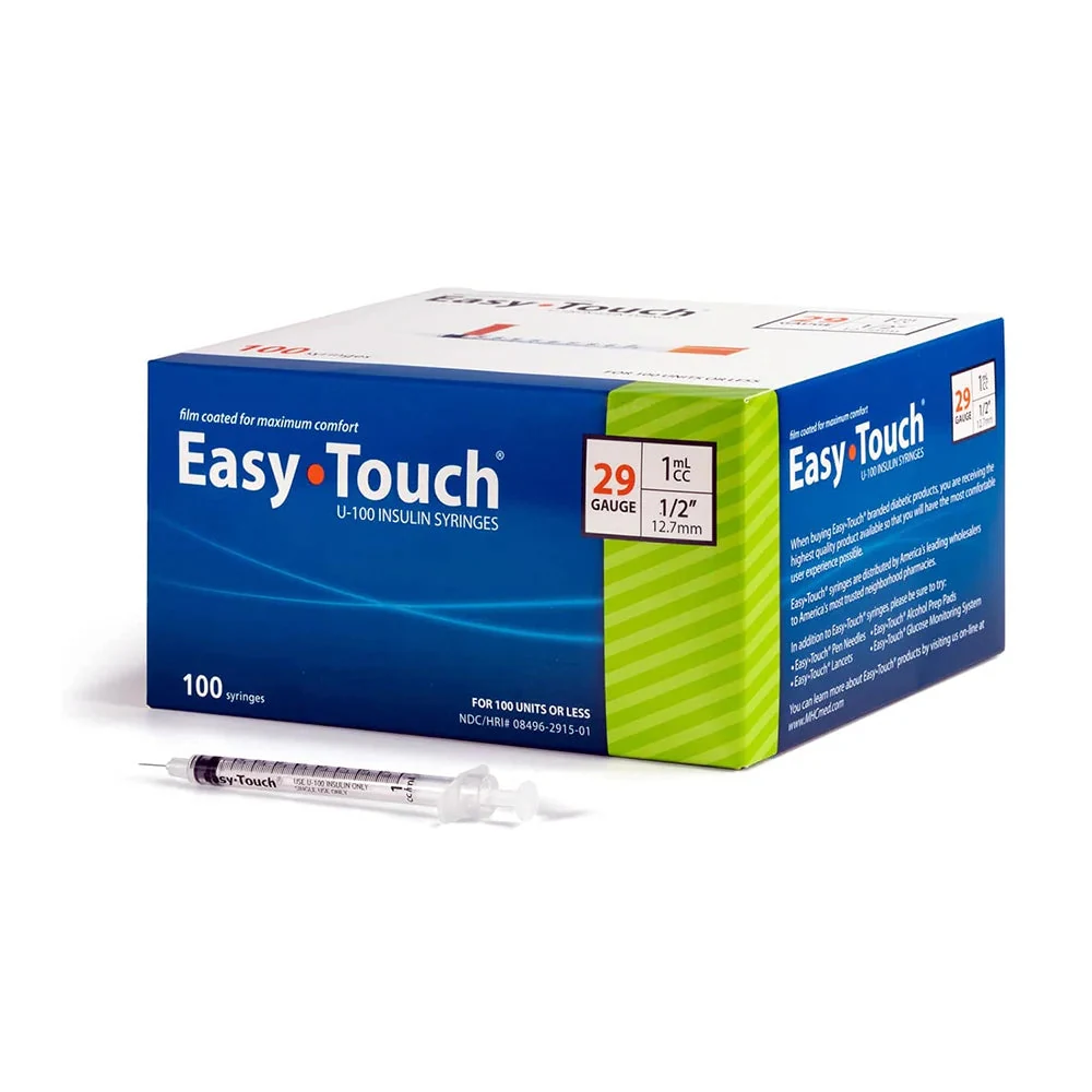 MHC Medical MHC - Easy Touch 1cc Insulin Syringe 29g x ½ (100/BX)