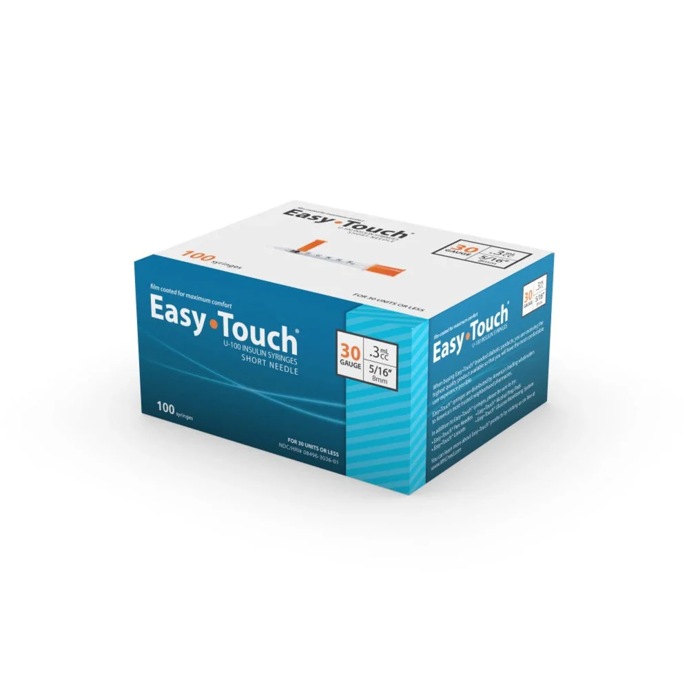 MHC Medical MHC - Easy Touch .3cc Insulin Syringe 30g x 5/16 (100/BX)