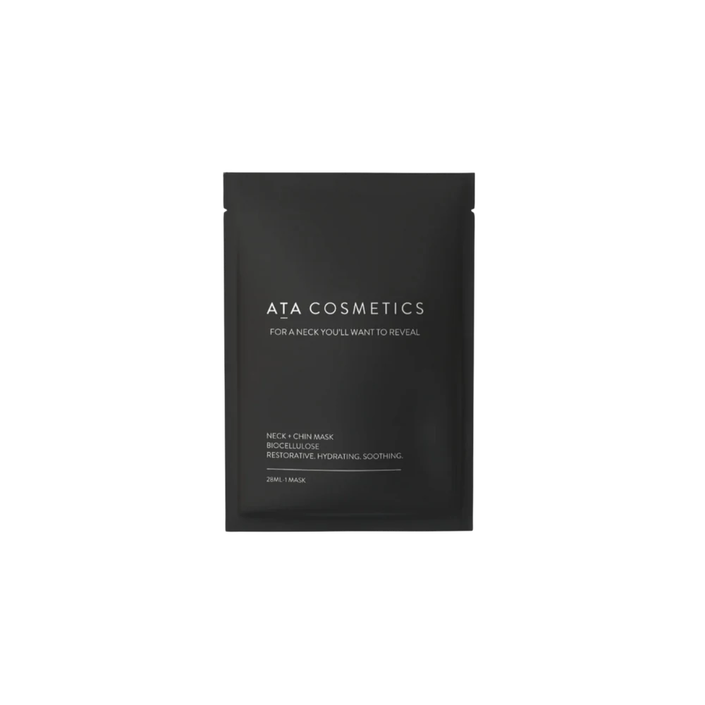 ATA Cosmetics Biocellulose Neck + Chin Mask (6 Masks In 1 Pack)