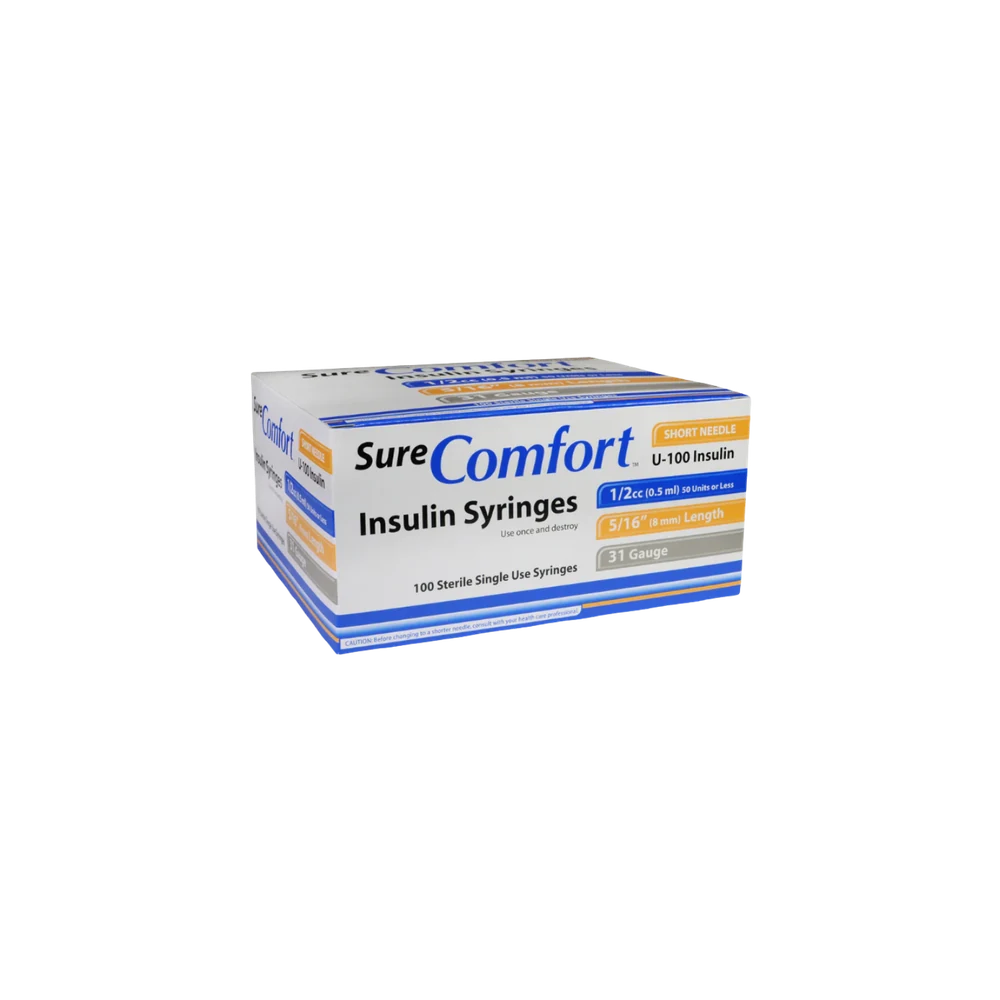 Allison Medical SureComfort Insulin Syringes (100 Pack)