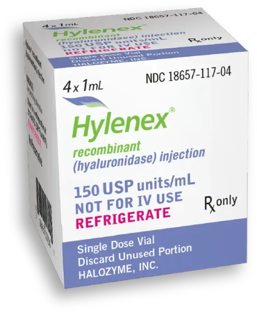 Hylenex Recombinant — 150 U/mL, 4 × 1 mL vials