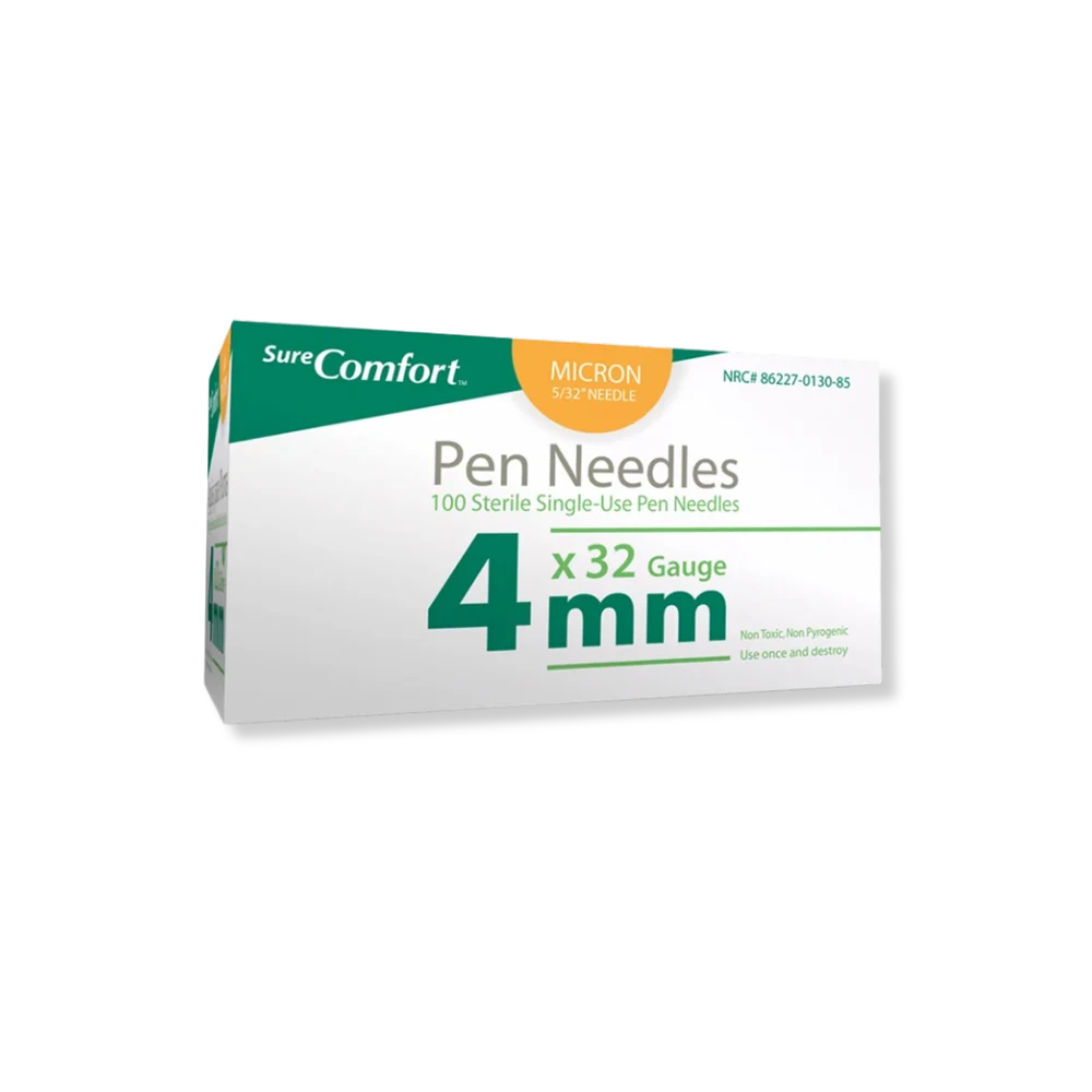 Allison Medical SureComfort 4MM Pen Needles 32G 5/32in 100 per Box