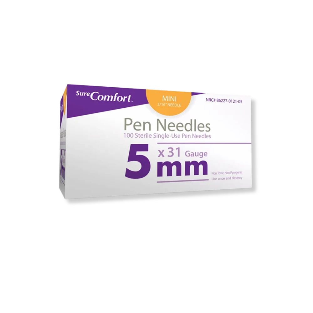 Allison Medical SureComfort 5MM Pen Needles 31G 3/16in (100/Box)