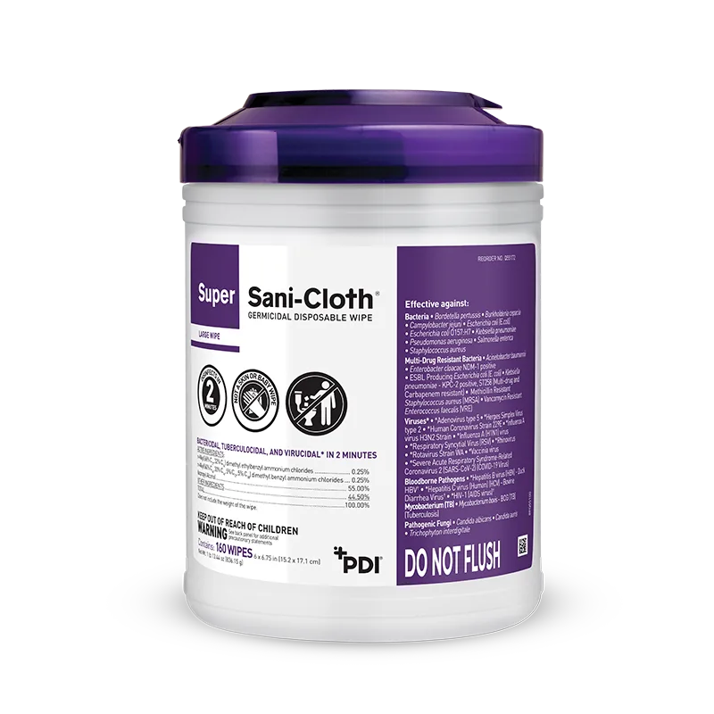 PDI Super Sani-Cloth Wipes Q55172 160ct